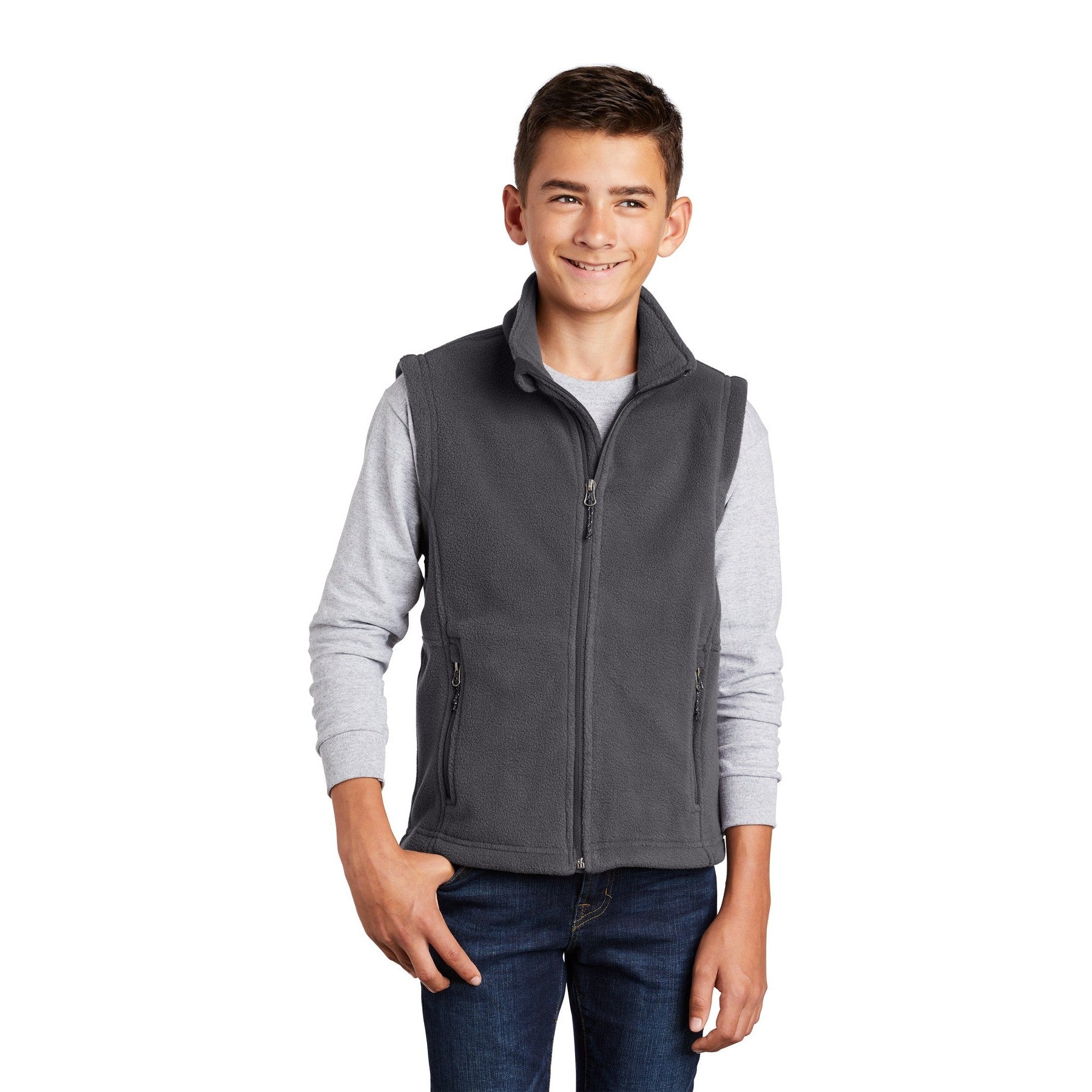 Port Authority-Port Authority® Youth Value Fleece Vest. Y219-MedTech-2